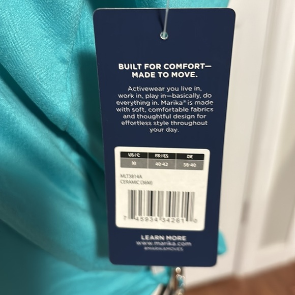 NWT marika workout tank- medium - Picture 5 of 5